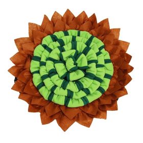 enc1pc Pet Snuffle Mat For Dog & Cat; Dog Sniffing Pad; Interactive Dog Puzzle Toys Sniffing Pad (Color: Green)